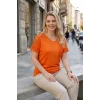 Omuzu Güpürlü Cepli Bluz
