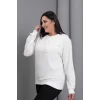 Çiçek Aplikeli Sweatshirt