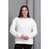 Çiçek Aplikeli Sweatshirt