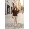 Kolları Şifon Yakası Düğme Detaylı Bluz