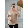 Ön Arka V Yaka Bluz
