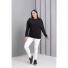 Sırtı Kanat Taş Baskılı Sweatshirt