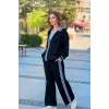 Yanları Şeritli Kapüşonlu Takım