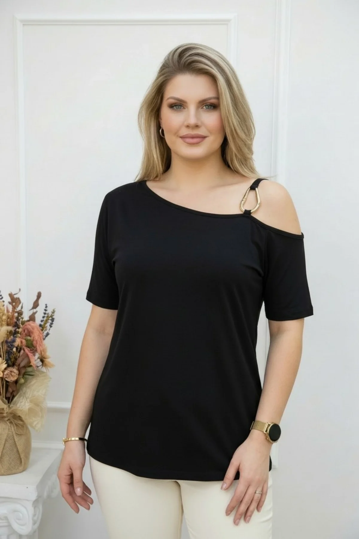 Tokalı Askılı Bluz