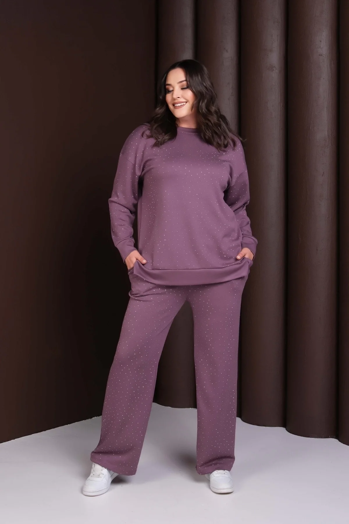 Önü Taş Baskılı Alt-Üst Takım