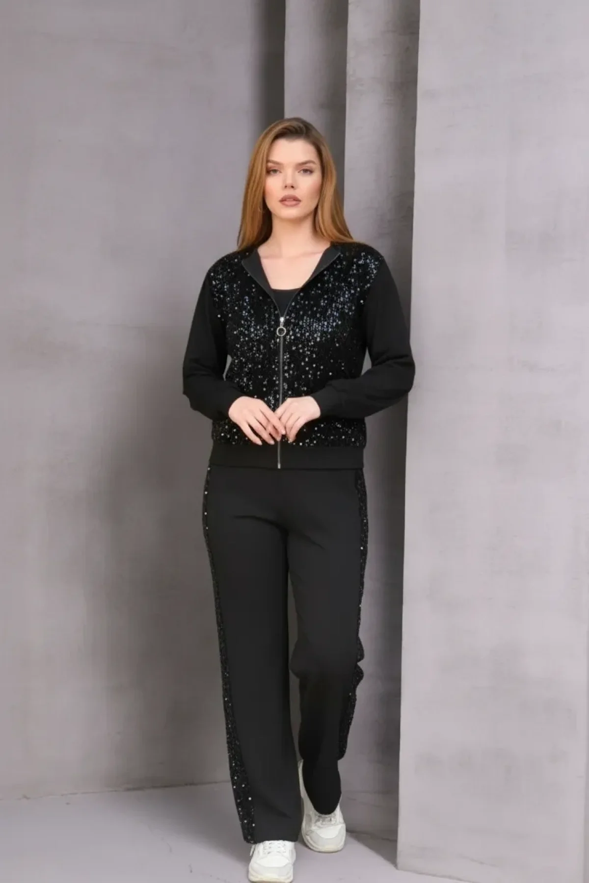 Pullu Fermuarlı Takım