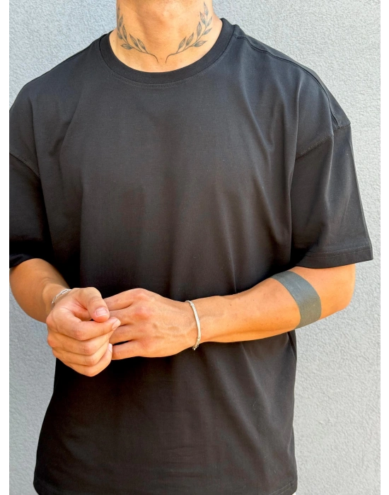 Siyah Basic Oversize T-Shirt