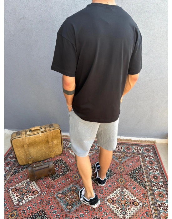 Siyah Basic Oversize T-Shirt