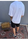 Beyaz Basic Oversize T-Shirt