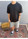 Siyah Basic Oversize T-Shirt