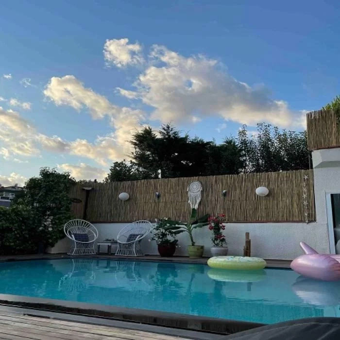 2 Metre X 2,50 Metre Hasır Bahçe Çiti Balkon Çiti Gölgelik ve Dekorasyon