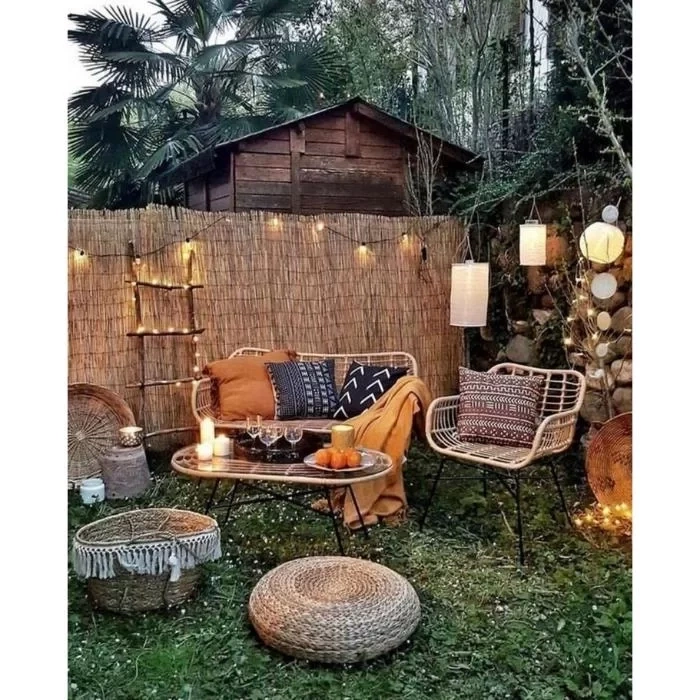 2 Metre X 2,50 Metre Hasır Bahçe Çiti Balkon Çiti Gölgelik ve Dekorasyon