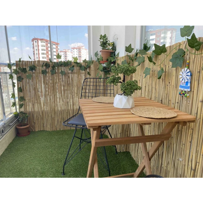 2 Metre x 3 Metre Hasır Bahçe Çiti Balkon Çiti Gölgelik ve Dekorasyon