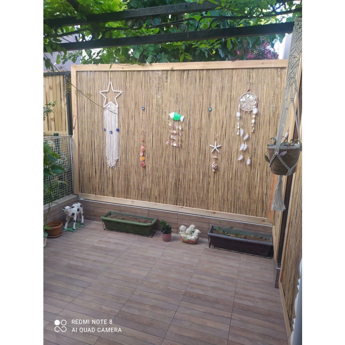 2 Metre x 3 Metre Hasır Bahçe Çiti Balkon Çiti Gölgelik ve Dekorasyon