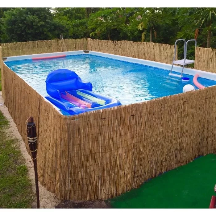 2,50 Metre X 2,50 Metre Hasır Bahçe Çiti Balkon Çiti Gölgelik ve Dekorasyon