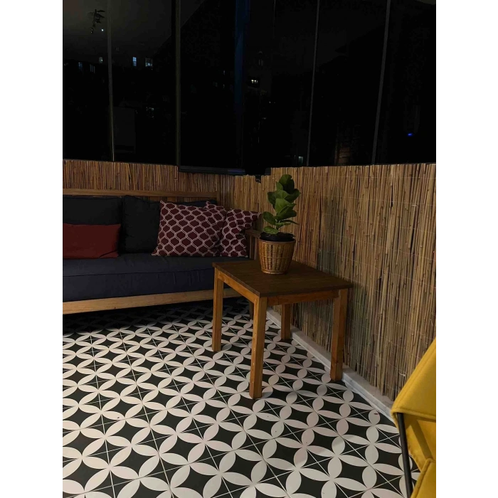 2,50 Metre x 3 Metre Hasır Bahçe Çiti Balkon Çiti Gölgelik ve Dekorasyon