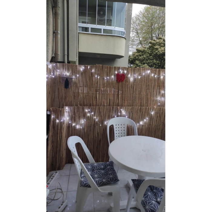 2,50 Metre x 3 Metre Hasır Bahçe Çiti Balkon Çiti Gölgelik ve Dekorasyon