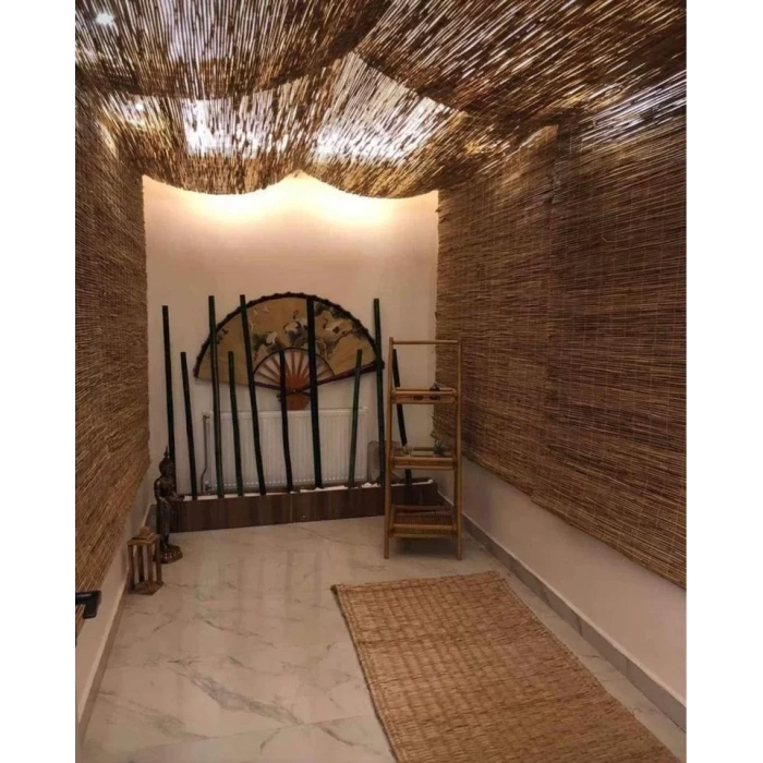 2,50 Metre x 3 Metre Hasır Bahçe Çiti Balkon Çiti Gölgelik ve Dekorasyon