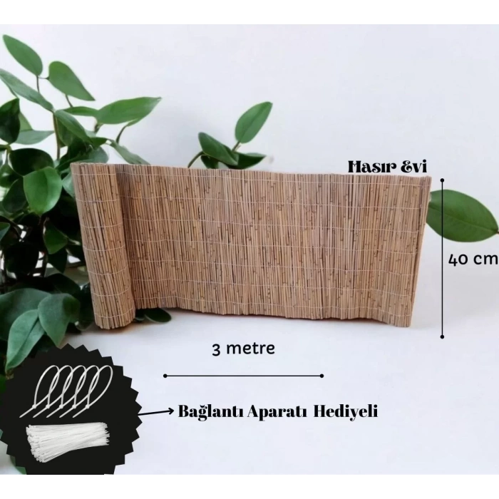 40 cm x 3 Metre Hasır Balkon Çiti