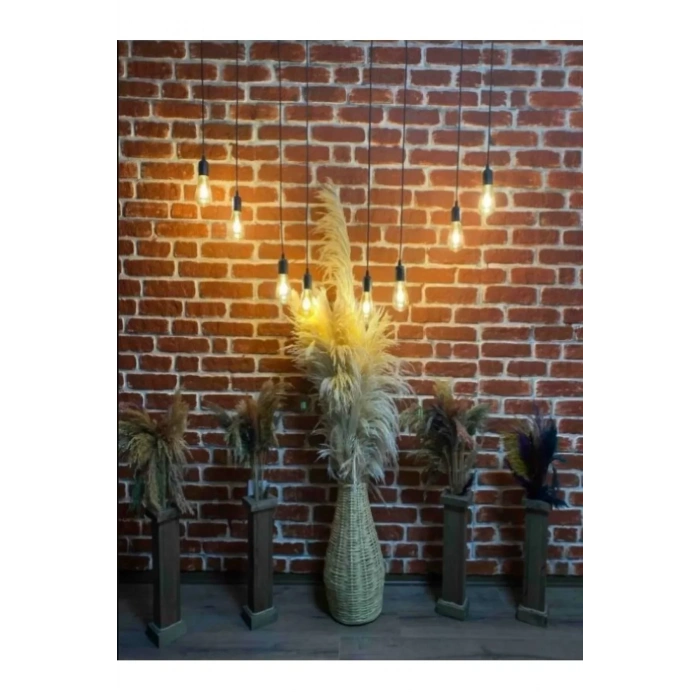 El Yapımı Hasır Örgü Vazo Pampas Vazosu Çin Vazosu Çiçeklik