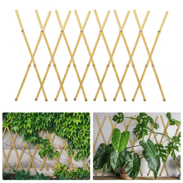 Hasır Çit Akardiyon Paravan Bambu 90cm x 180 cm