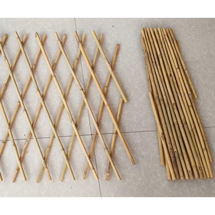 Hasır Çit Akardiyon Paravan Bambu 90cm x 180 cm