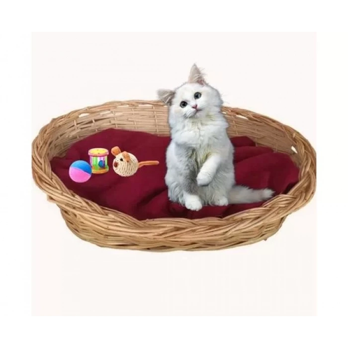 Hasır Kedi Köpek Yatağı 55 cm Genişlik