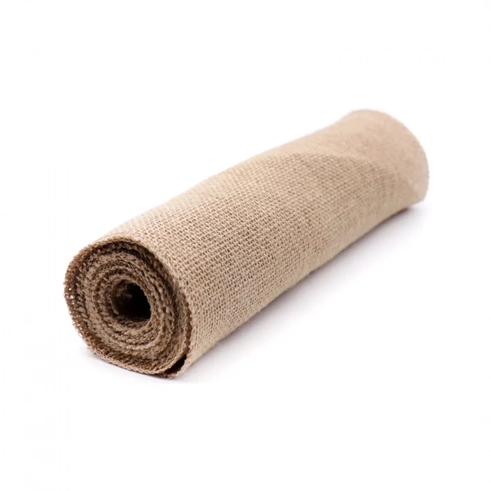 Hasır Keten Jüt Kumaş Telis Naturel 1 metre x 2 metre