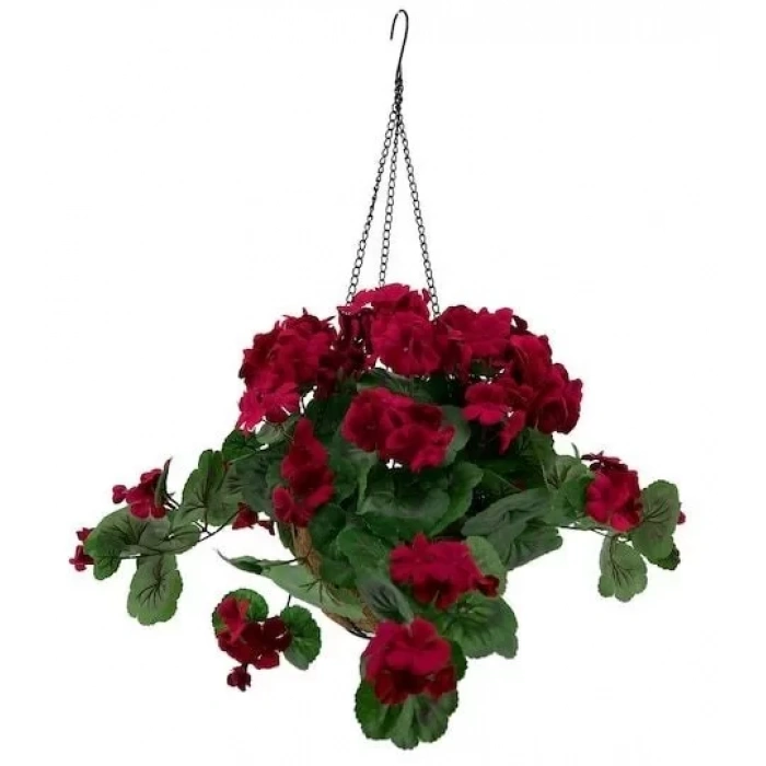 Kamış Hasır Balkon Bahçe Saksısı Dekoratif Saksı Metal Zincirli