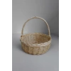 Hasır Sepet Kulplu Çok Amaçlı Kullanım Söz Nişan Yılbaşı Hediye Sepeti