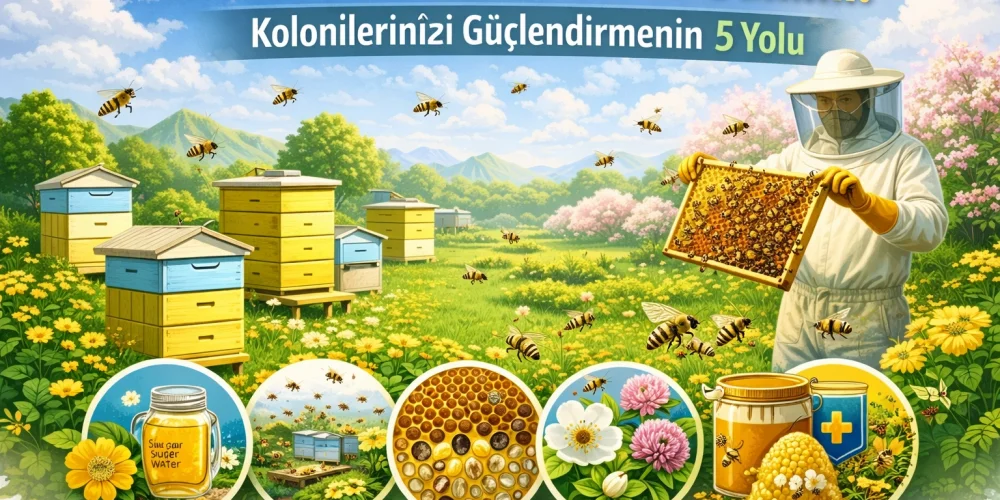 Modern Arıcılıkta Bahar Bakımı: Kolonilerinizi Güçlendirmenin 5 Yolu