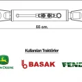 Bozyiğitler Traktör Hidrolik Ortakol - 55 Cm