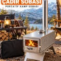ZiraiSepet Katlanabilir Çantalı Çadır Sobası - Portatif Kamp Sobası
