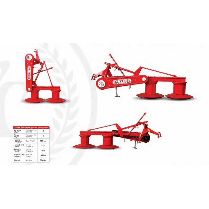 Özyücel 165 CMTamburlu Çayır Biçme Makinesi