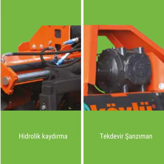 Köylü Standart Bahçe Tipi Hidrolik Rotovatör