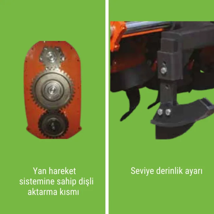 Köylü Standart Bahçe Tipi Hidrolik Rotovatör