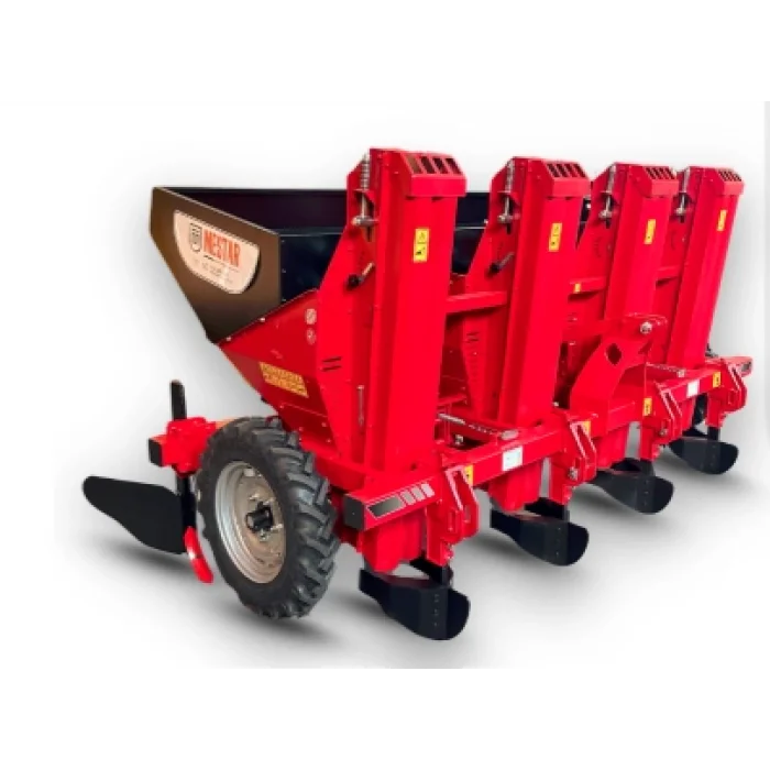 PDO 4N Dört Sıralı Yarım Otomatik Patates Ekim Makinası (lastik bantlı)