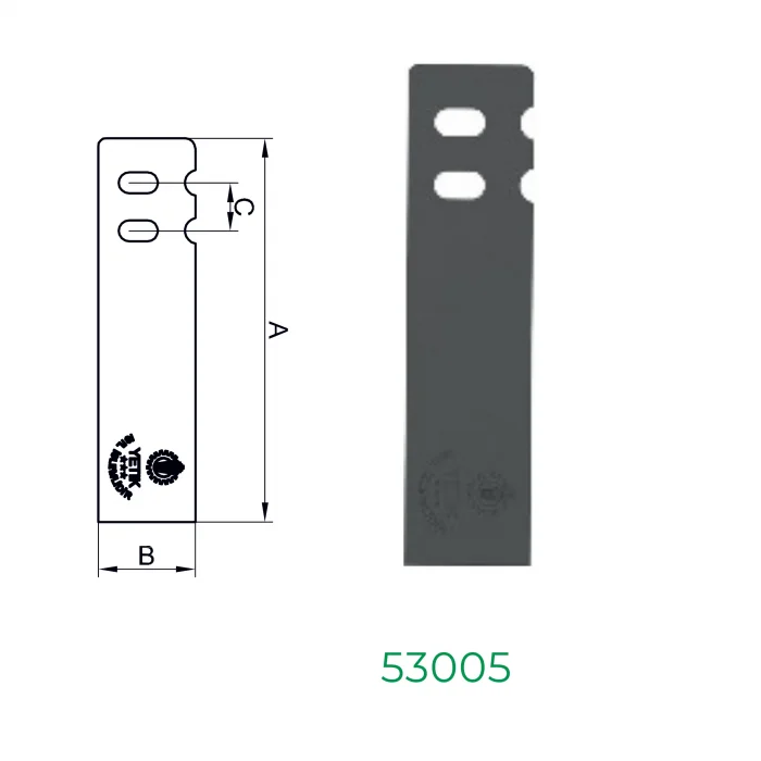 Yetik Rotatil Bıçağı - Ağır Hizmet Tipi - 10mm