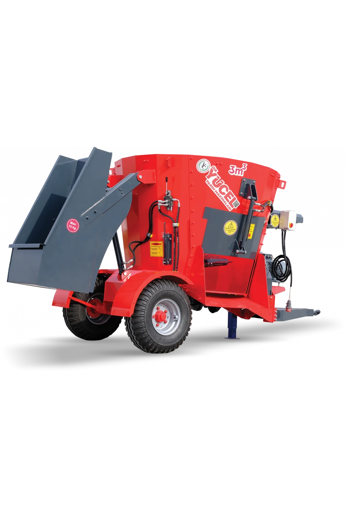 Özyücel 3m³ Çekilir Tip Yem Karma Makinesi