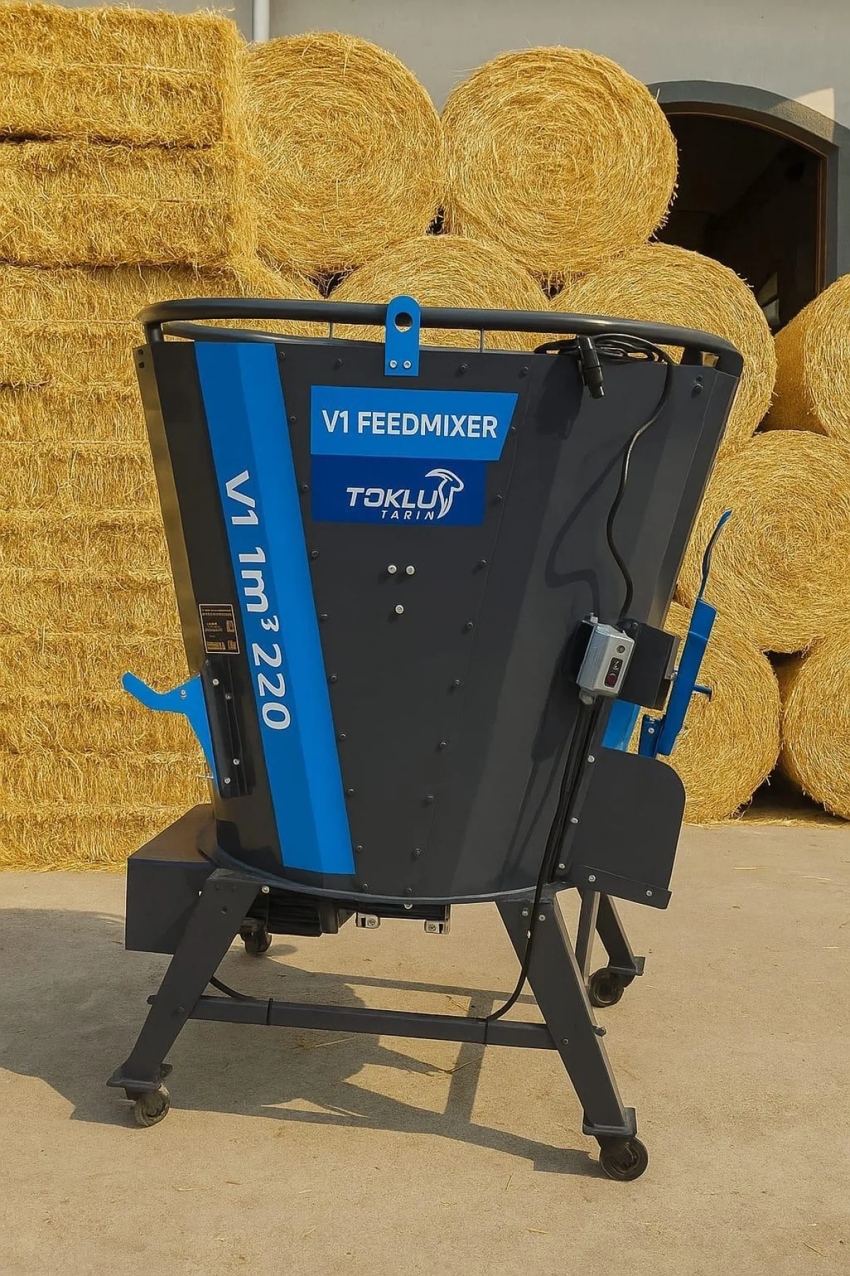 Toklu Dikey Yem Karma Makinesi 220V (ev elektriği ile çalışır)