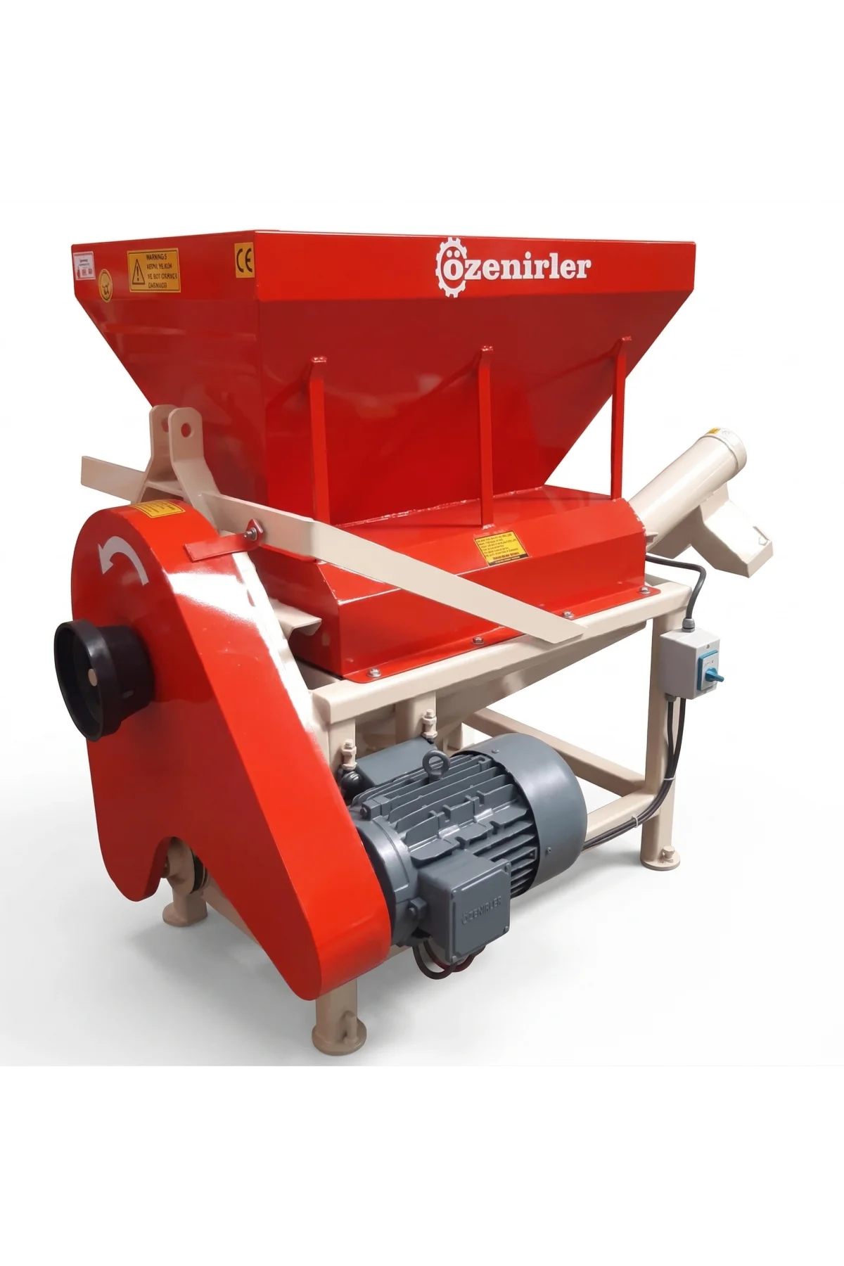 Özenirler Yem Ezme Makinesi 80lik Şaftlı+Elektrikli