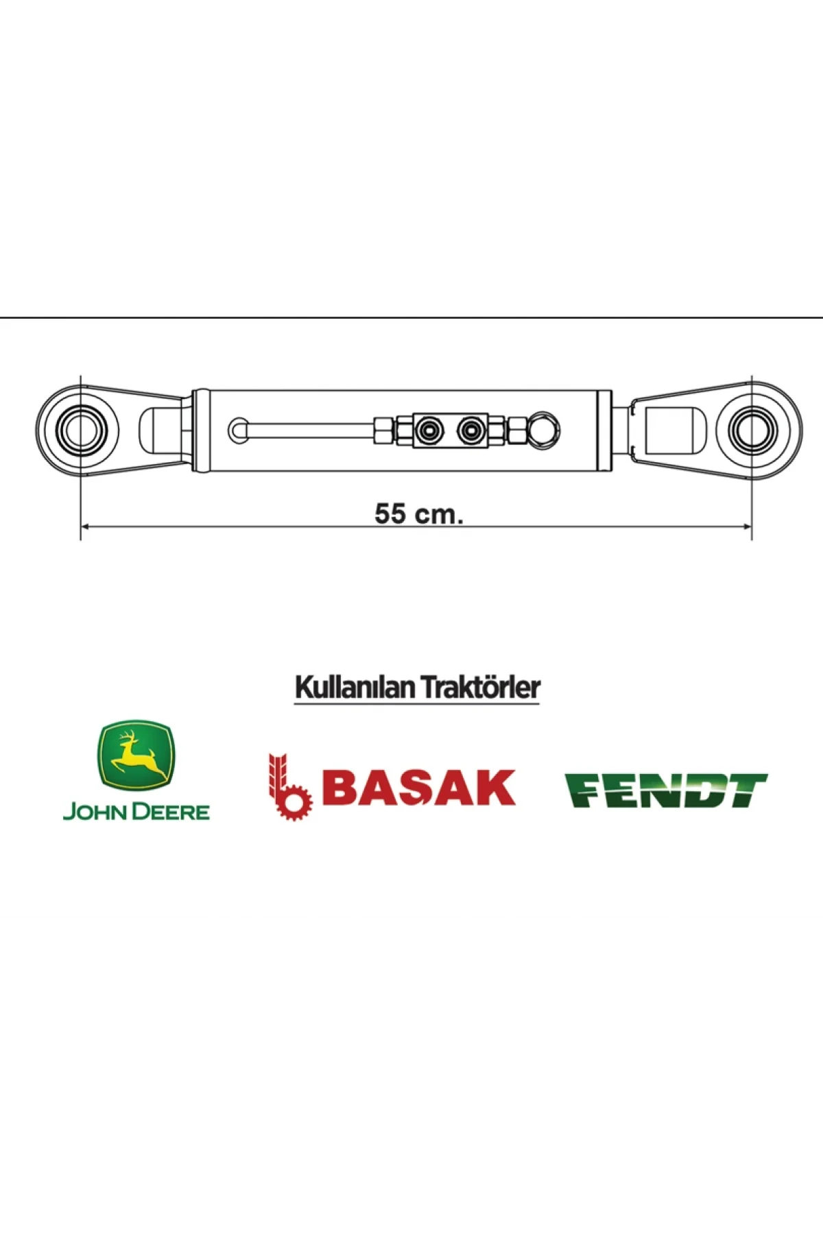Bozyiğitler Traktör Hidrolik Ortakol - 55 Cm