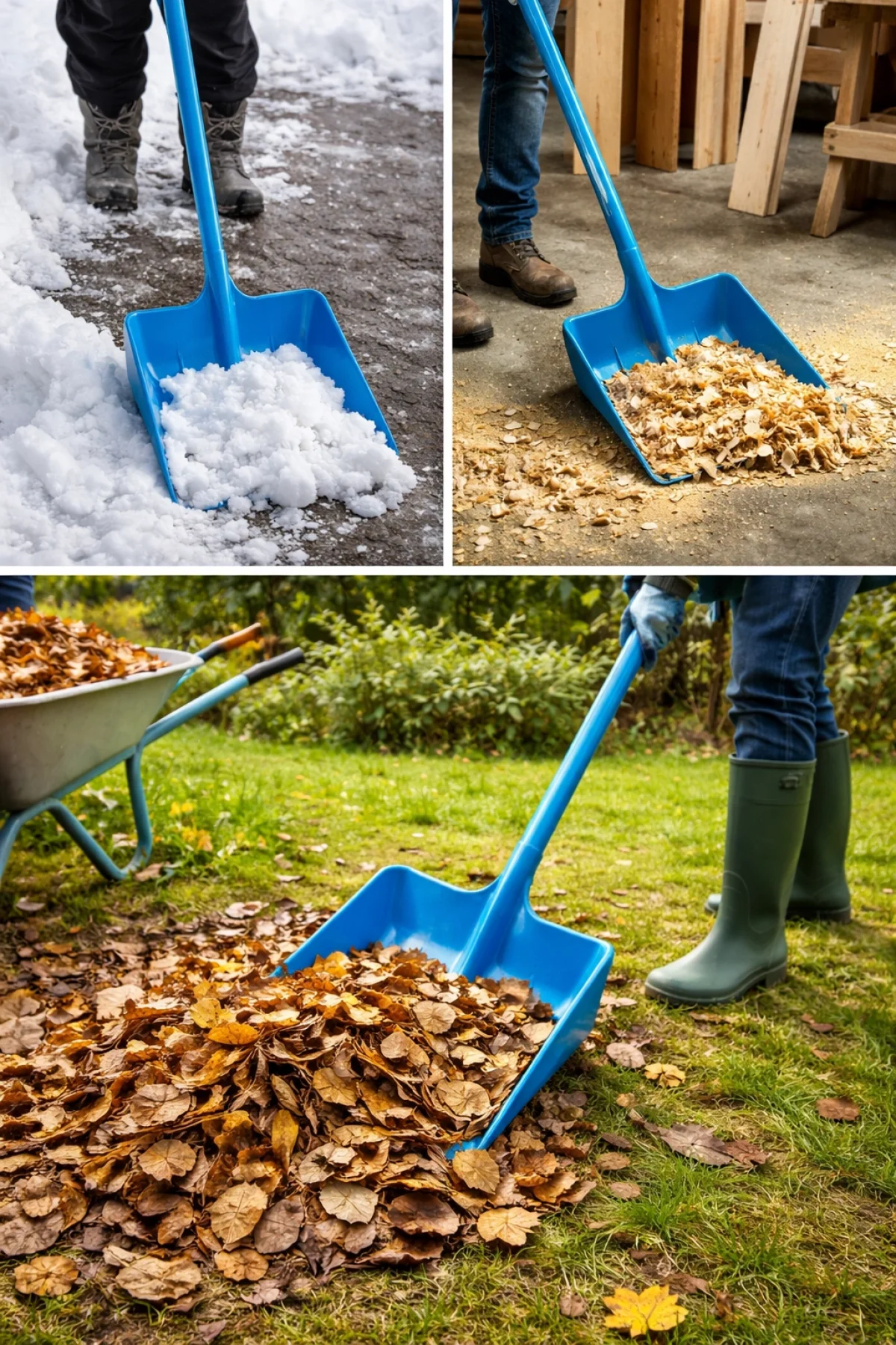 Çok Amaçlı Tek Parça Plastik Kırılmaz Kürek