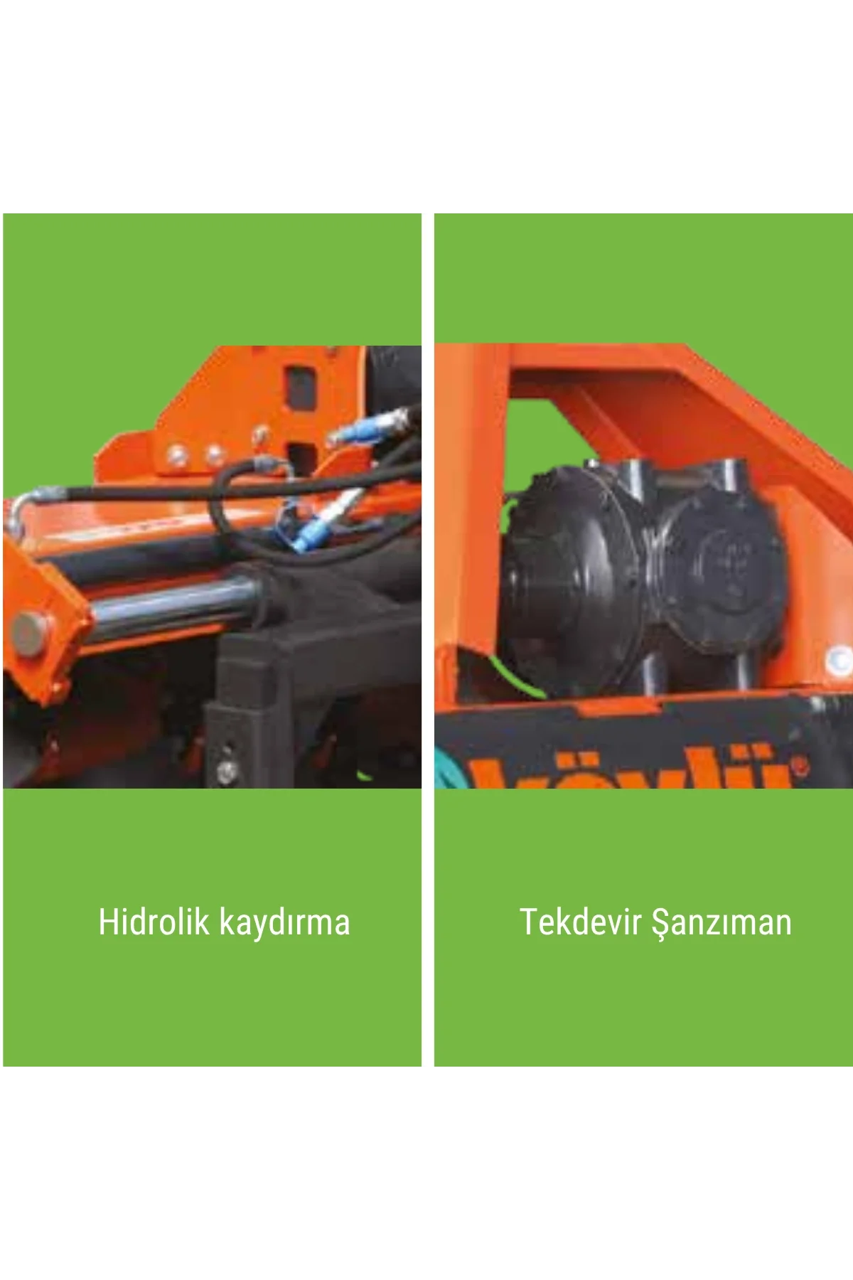 Köylü Standart Bahçe Tipi Hidrolik Rotovatör