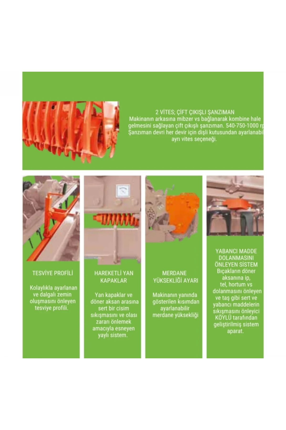 Köylü Süper Hızır Modeli Dik Rotovatör