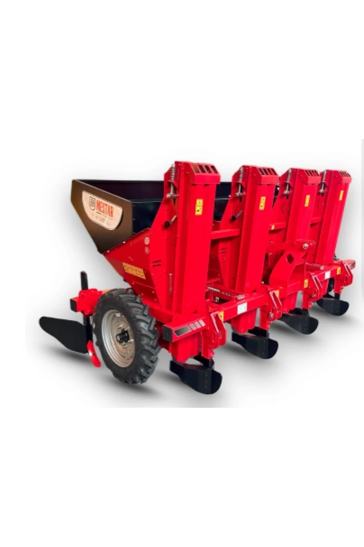 PDO 4N Dört Sıralı Yarım Otomatik Patates Ekim Makinası (lastik bantlı)