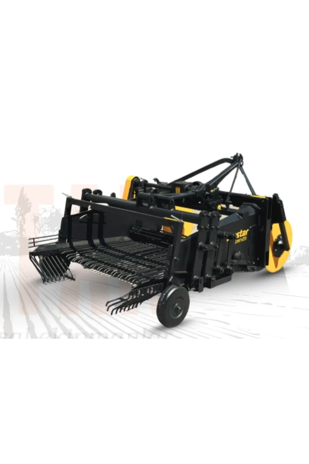PSH-2S Çift Sıralı Yarım Palet Yarım Elekli Patates Söküm Makinası