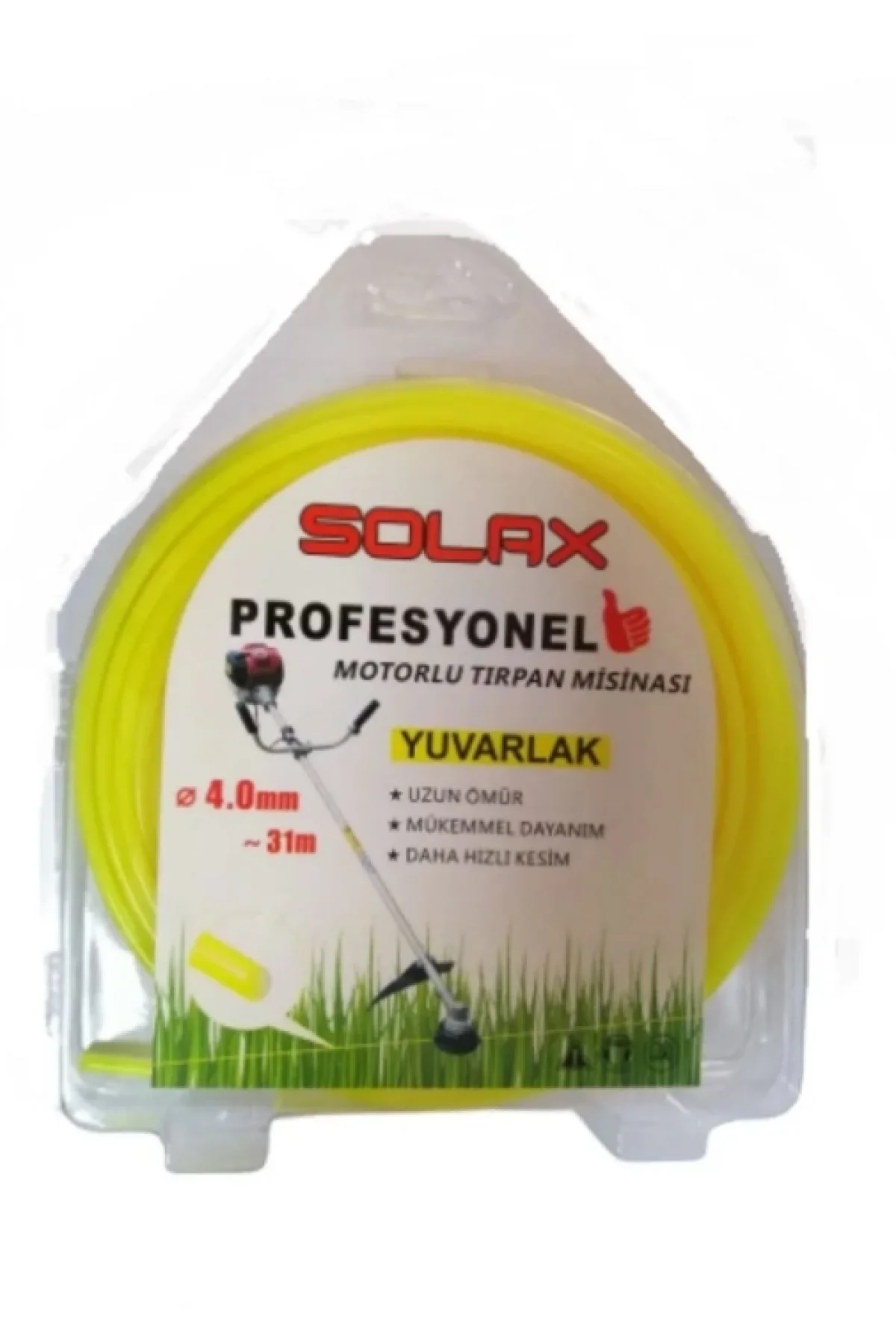 Solax 1LB Tırpan Misina 4mm x 31 Metre Yeşil Misina