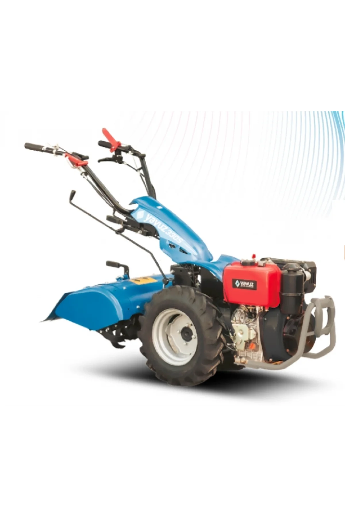 Yavuz 600S-ÇB Serisi 3 İleri/2 Geri Dizel Çapa Makinesi 120 CM Çayır Biçme