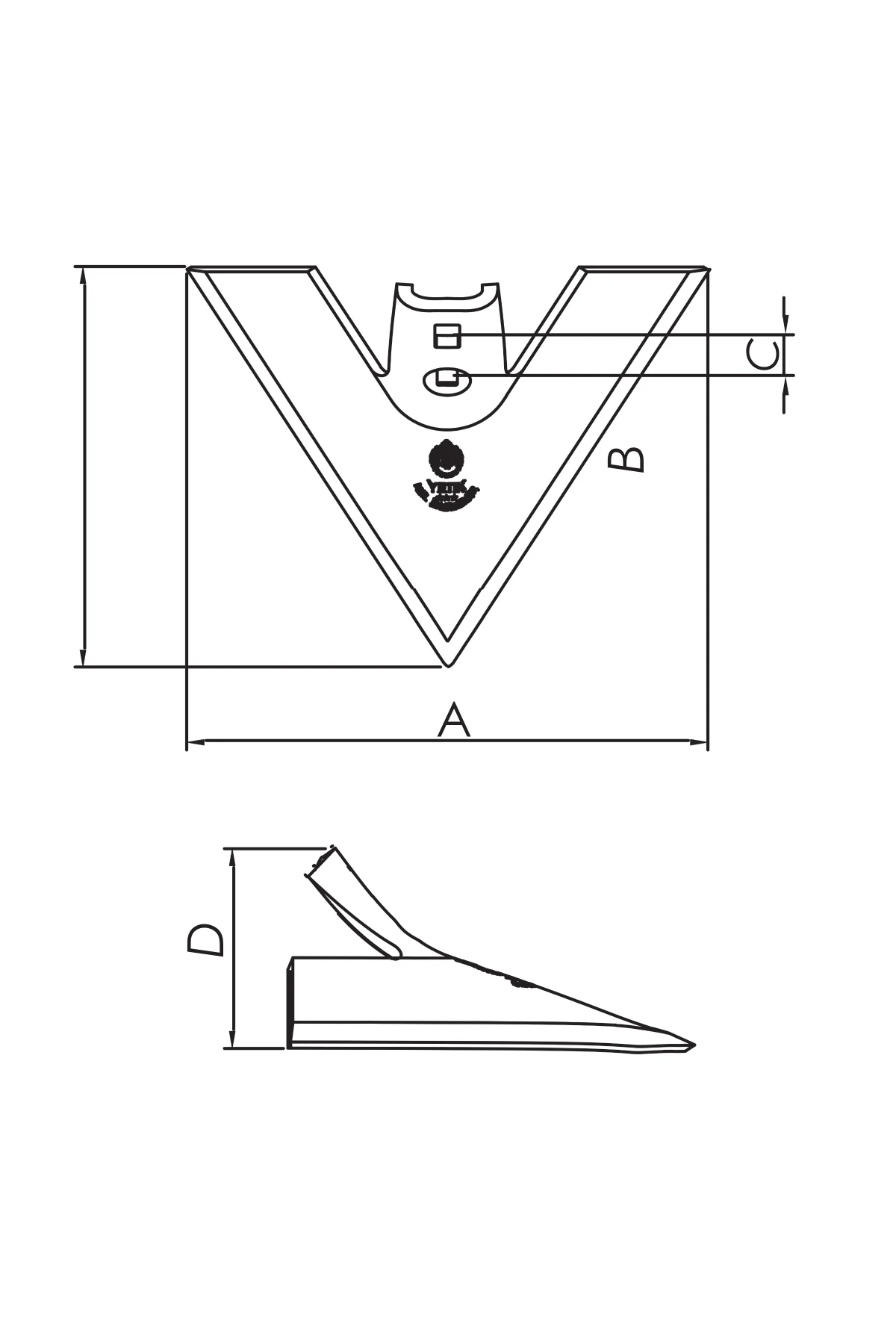 Yetik Ağır Tip Çizel Kazayağı - 30 cm Geniş Tip